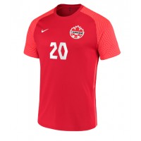 Kanada Jonathan David #20 Fußballbekleidung Heimtrikot WM 2022 Kurzarm